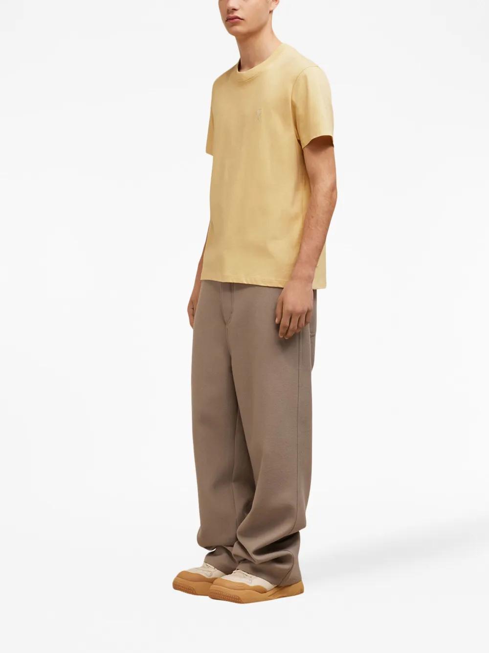 logo-embroidered organic-cotton T-shirt Product Image