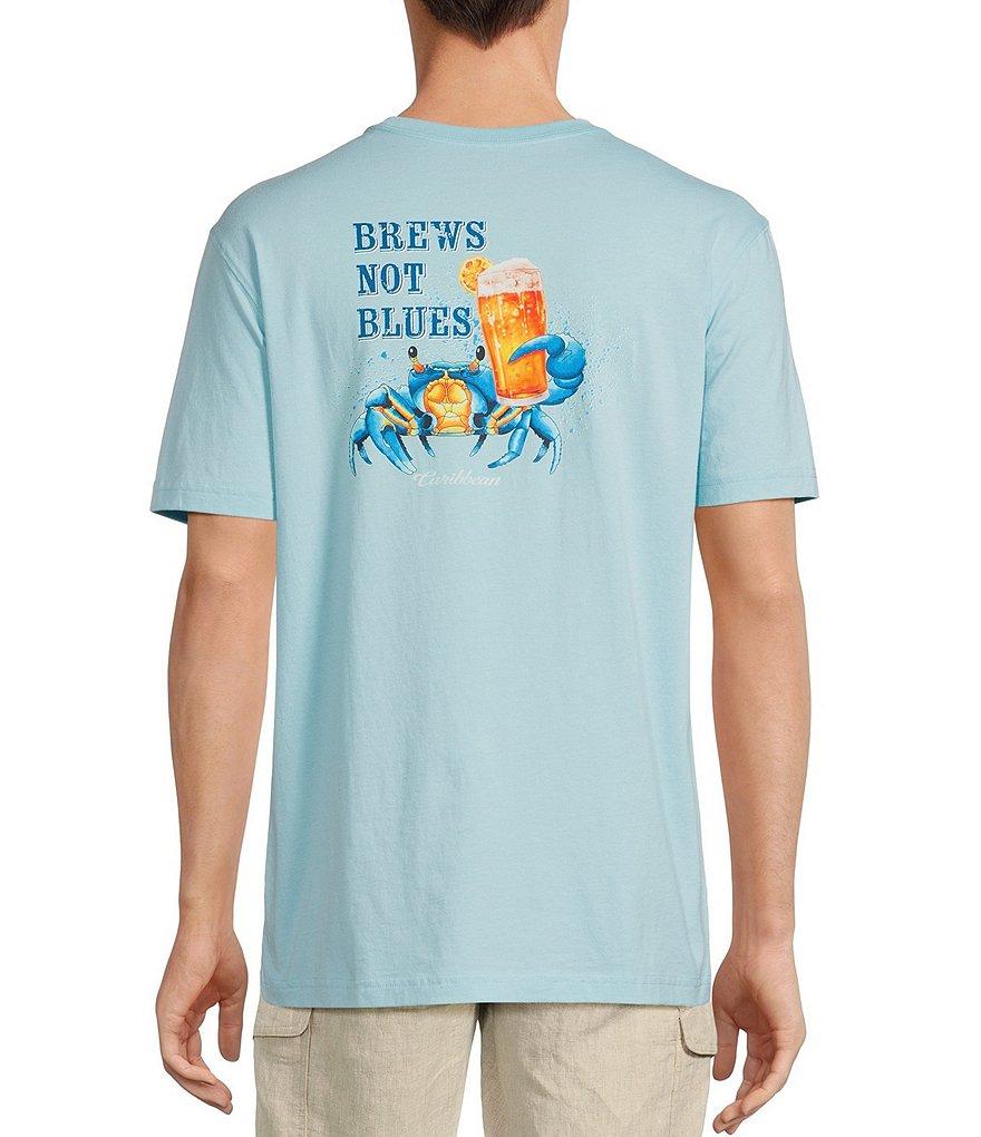 Caribbean Brews Not Blues Short Sleeve T-Shirt Product Image