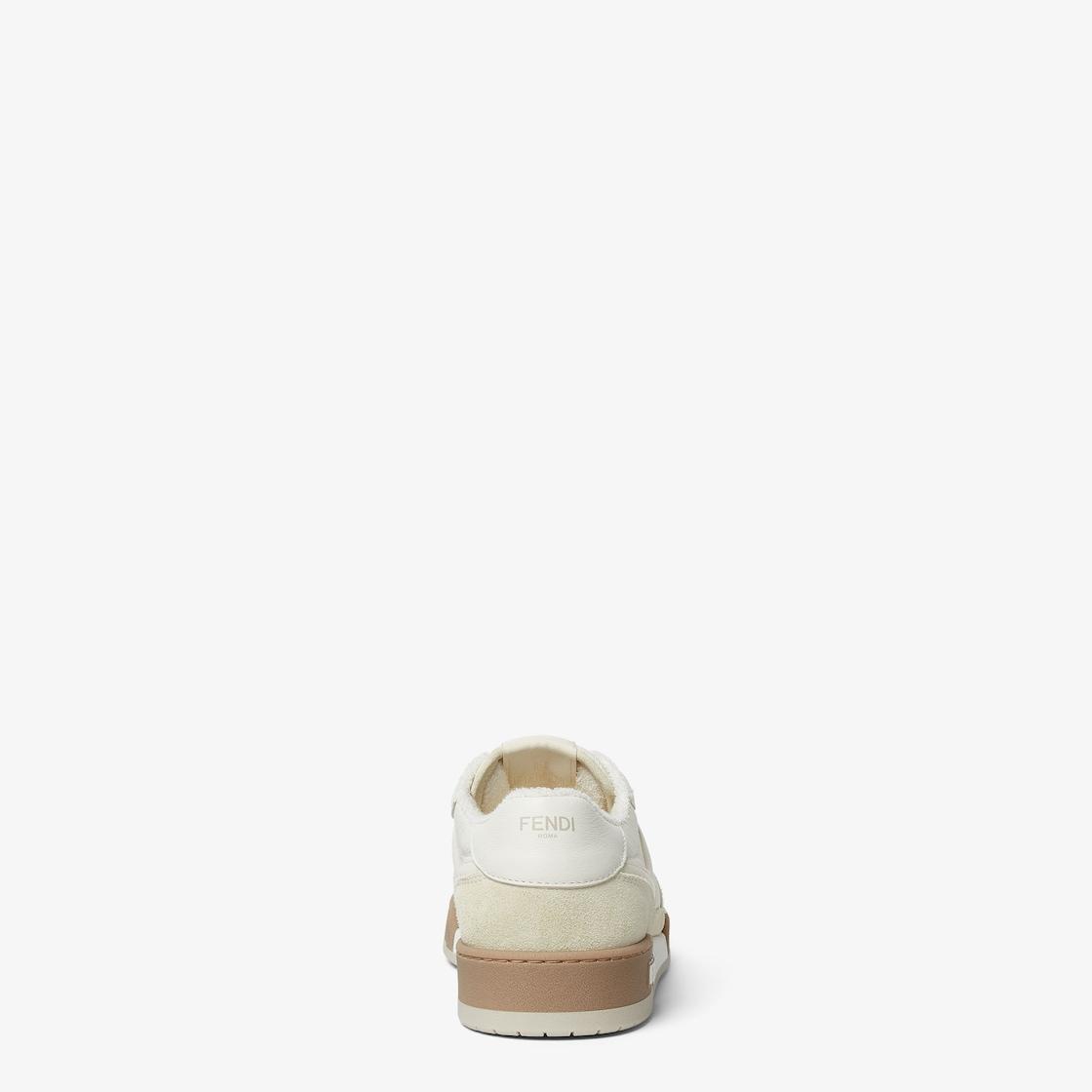 Fendi Match SneakersWhite suede low tops Product Image