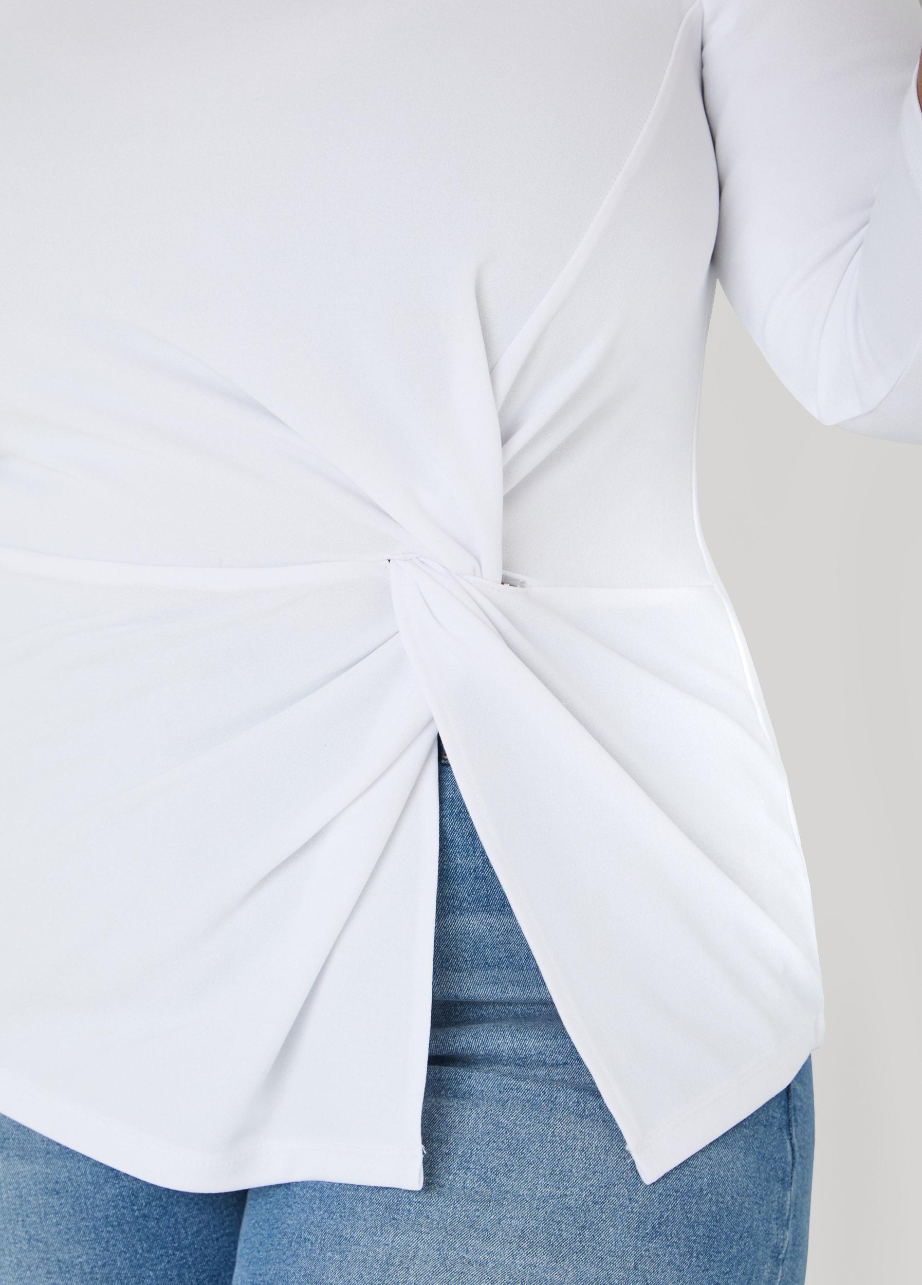 Knotted Boat Neck Top Product Image