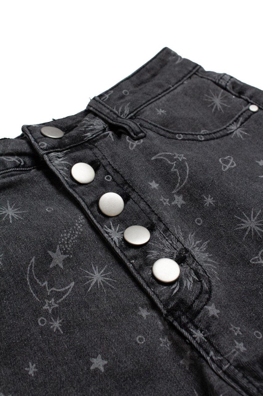 Celestial Denim Shorts Product Image