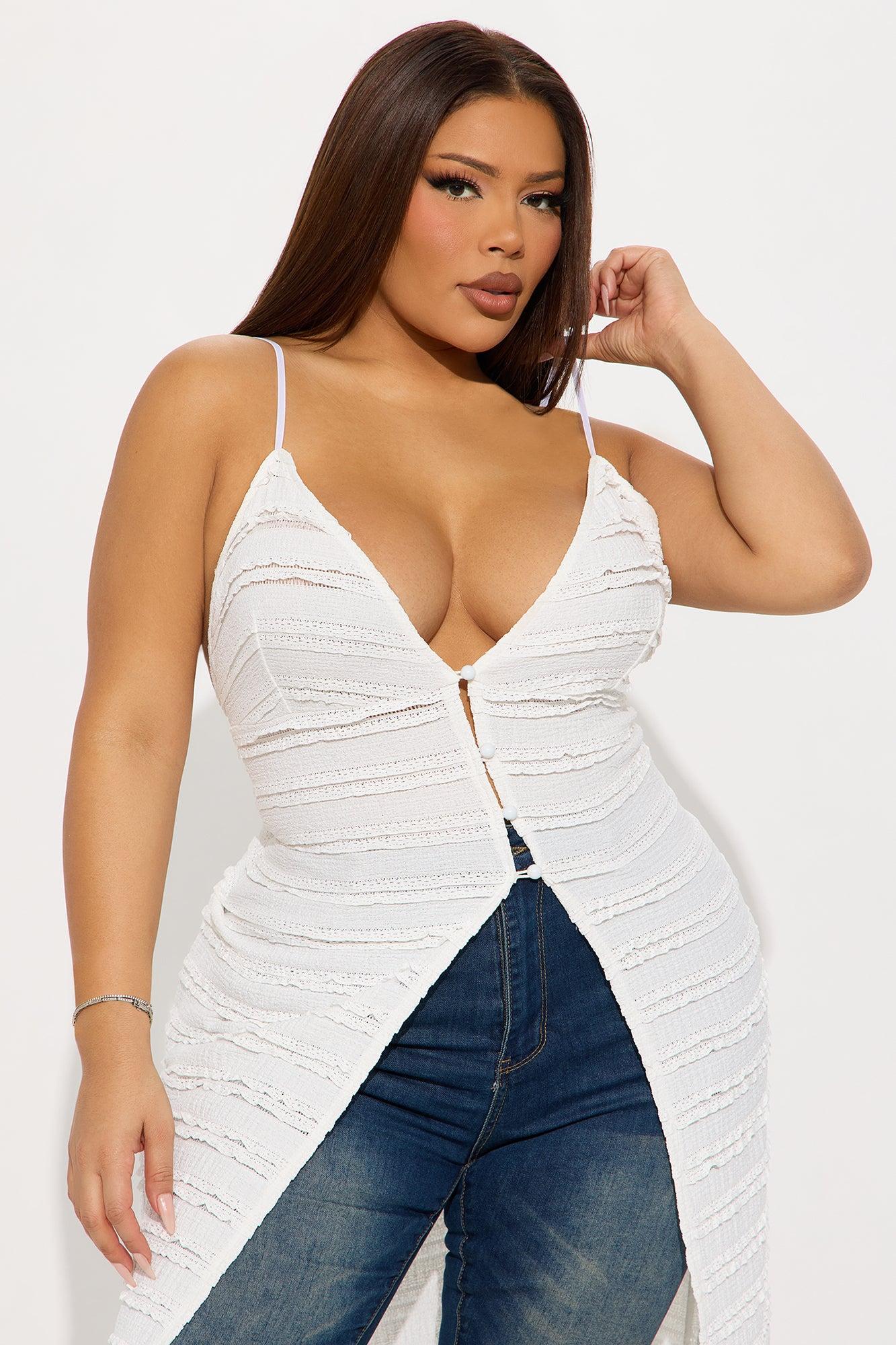 Summer Glow Ruffle Flyaway Maxi Top - Ivory Product Image