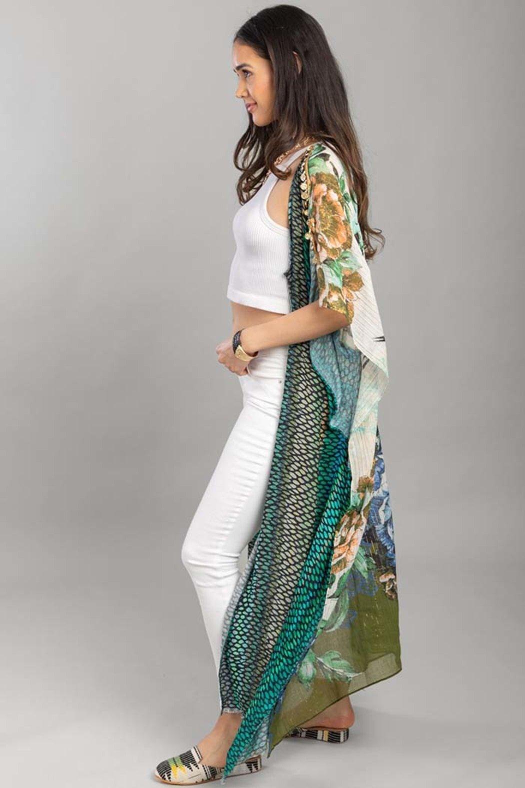 Shimmering Floral Kimono Product Image