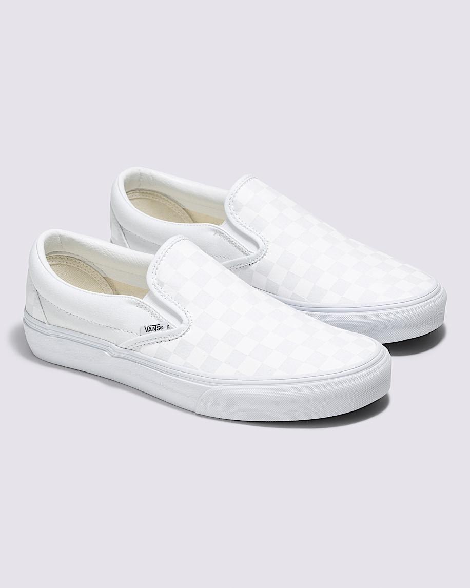 Customs Classic Slip-On Checkerboard Wide Shoe in Customs| Vans US Product Image