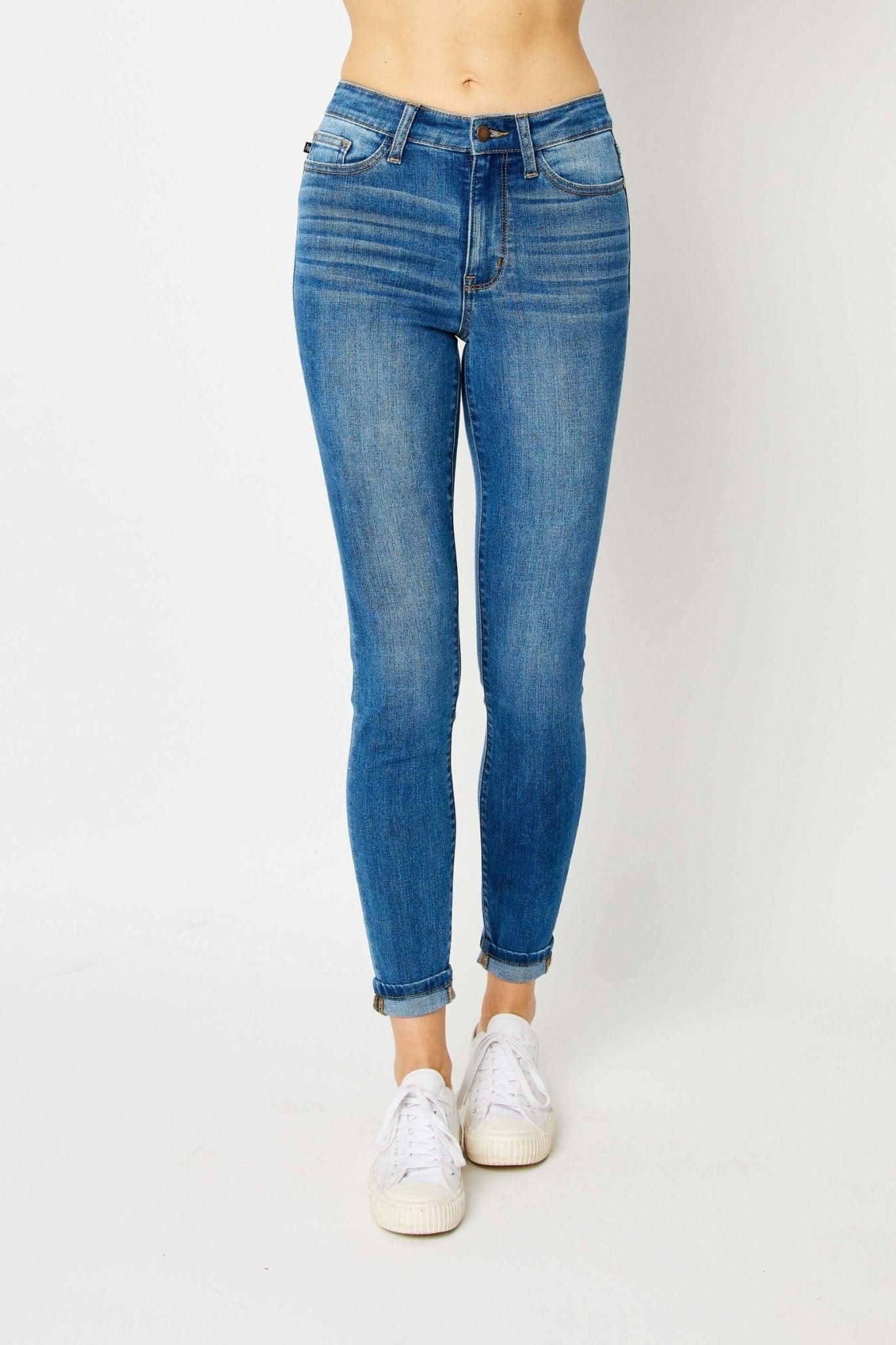Kaylie Cuffed Skinny Jeans *FS Product Image