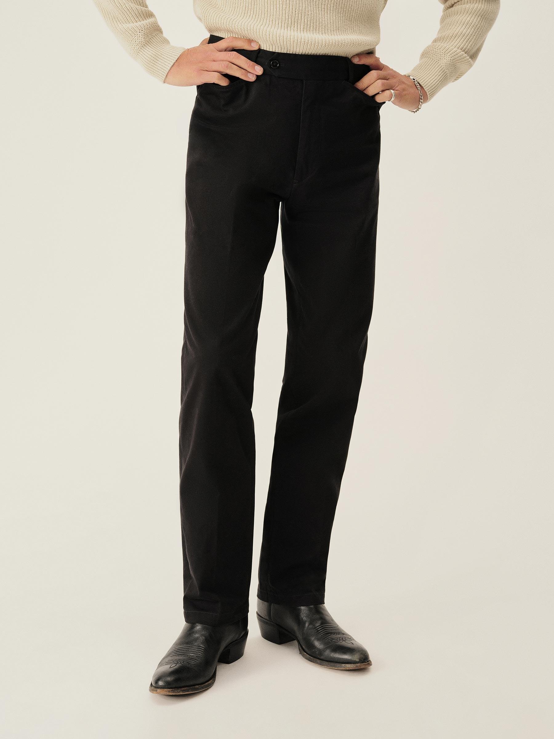 Black Cotton Twill El Camino Pant Product Image