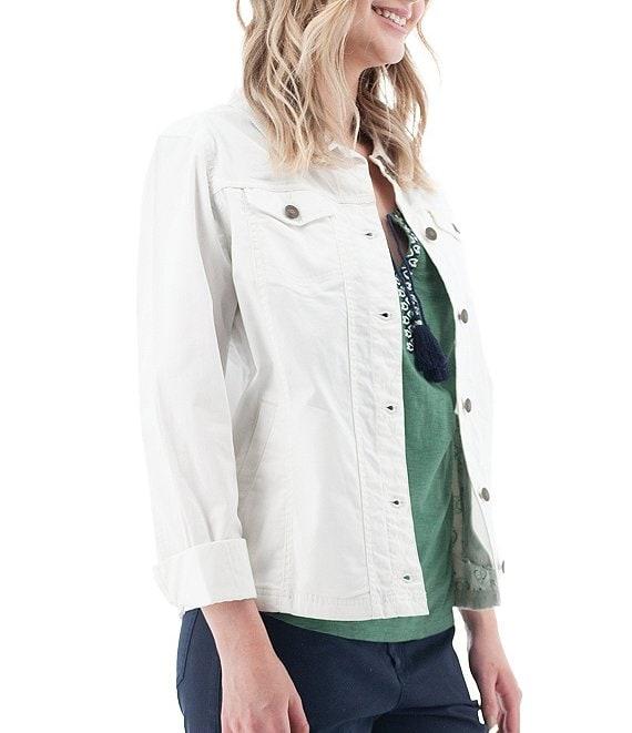 Aventura Arden V2 Point Collar Button Front Woven Twill Jacket Product Image