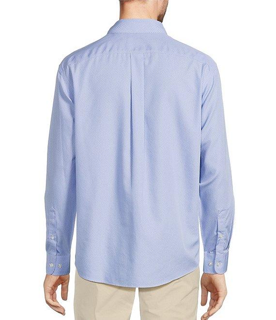 Gold Label Roundtree & Yorke Non-Iron Long Sleeve Bean Print Sport Shirt Product Image