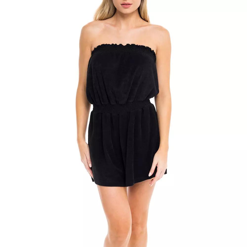 Women's Jordan Taylor Terrycloth Swim Cover-Up Romper,  Product Image