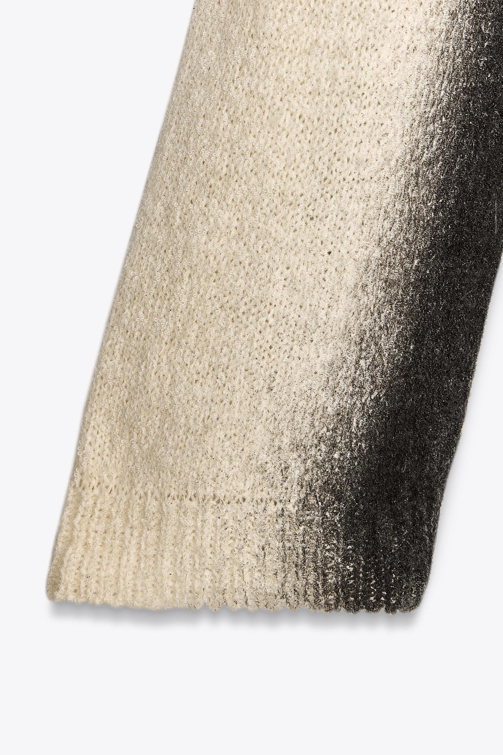 FADED PRINT KNIT SWEATER Product Image