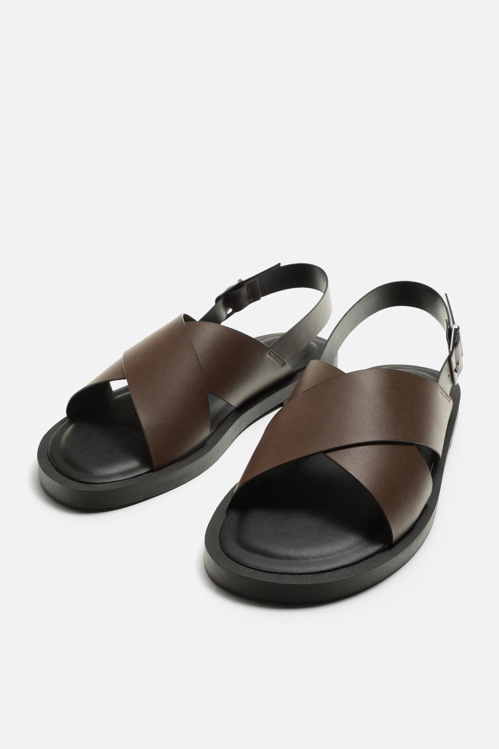 CROSSED STRAP SANDALS Product Image