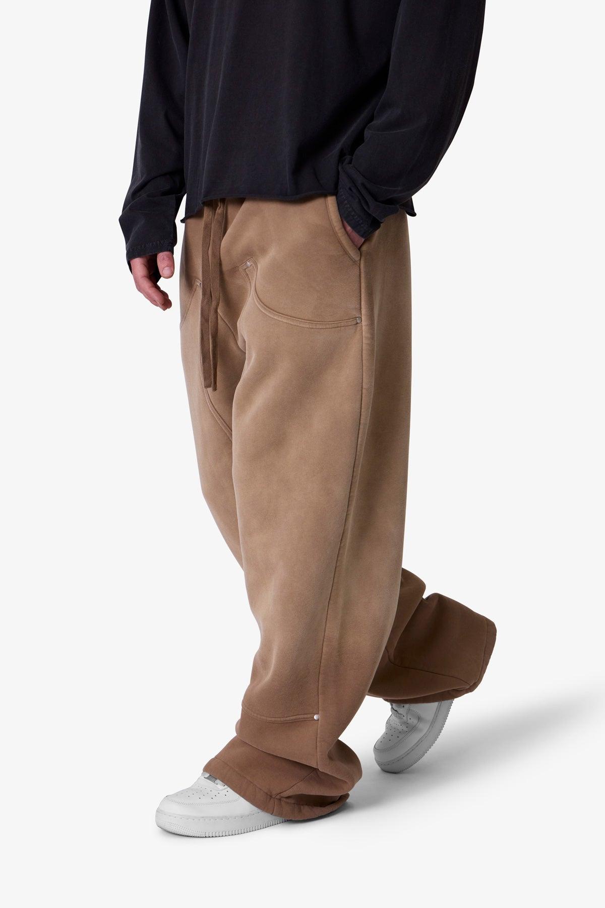 West Double Knee Sweatpants - Tan Product Image