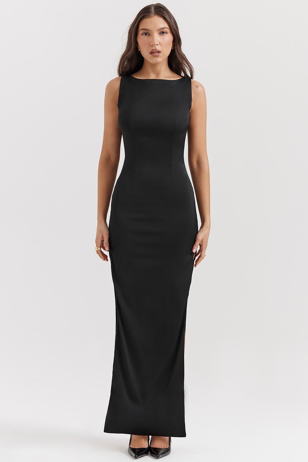 Filomena  black maxi dress Product Image