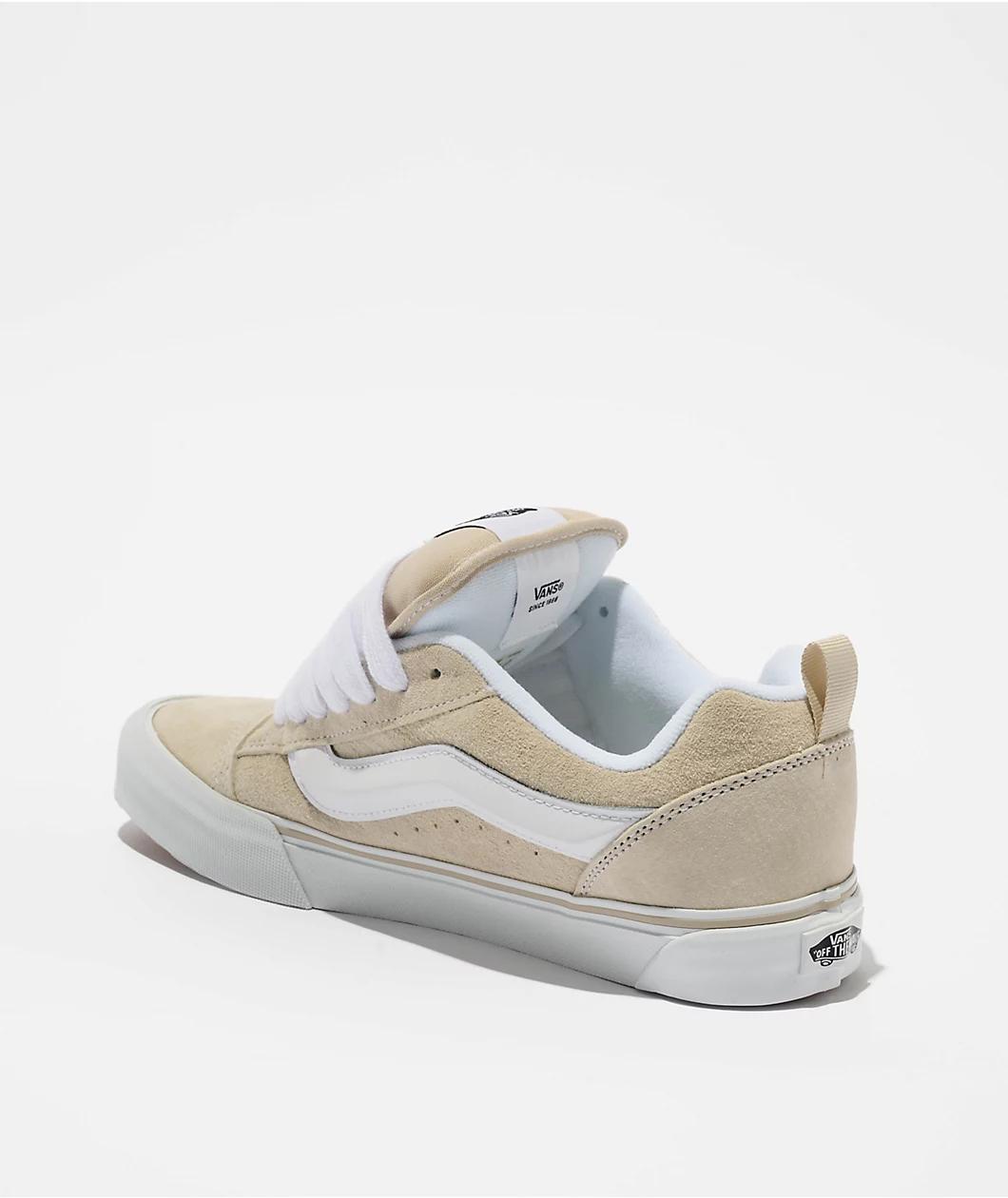 Vans Knu Skool Pig Suede Oatmeal Skate Shoes Product Image