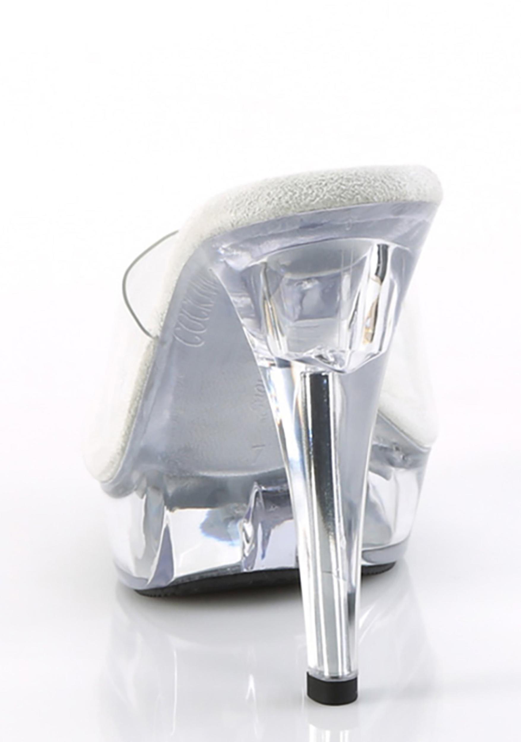 Fabulicious Pleaser Cocktail Heels - Clear Product Image