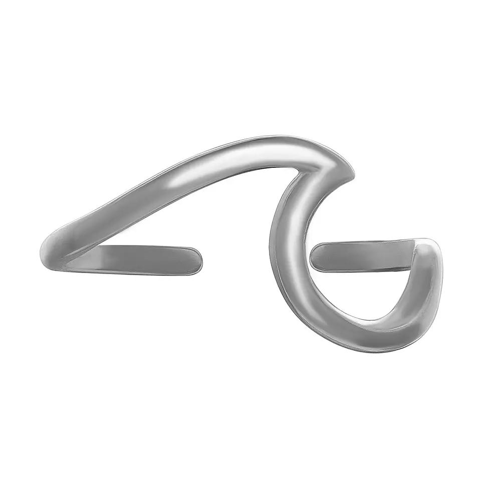 PRIMROSE Sterling Silver Wave Center Toe Ring, Women's Product Image