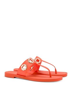 Larroude Womens Milan Grommet Thong Sandals Product Image