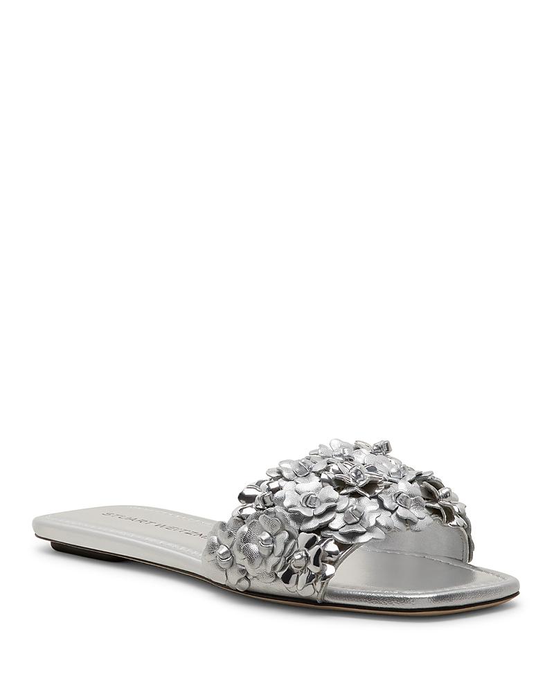 Womens Meadow Metallic-Leather Slides Sandals Product Image