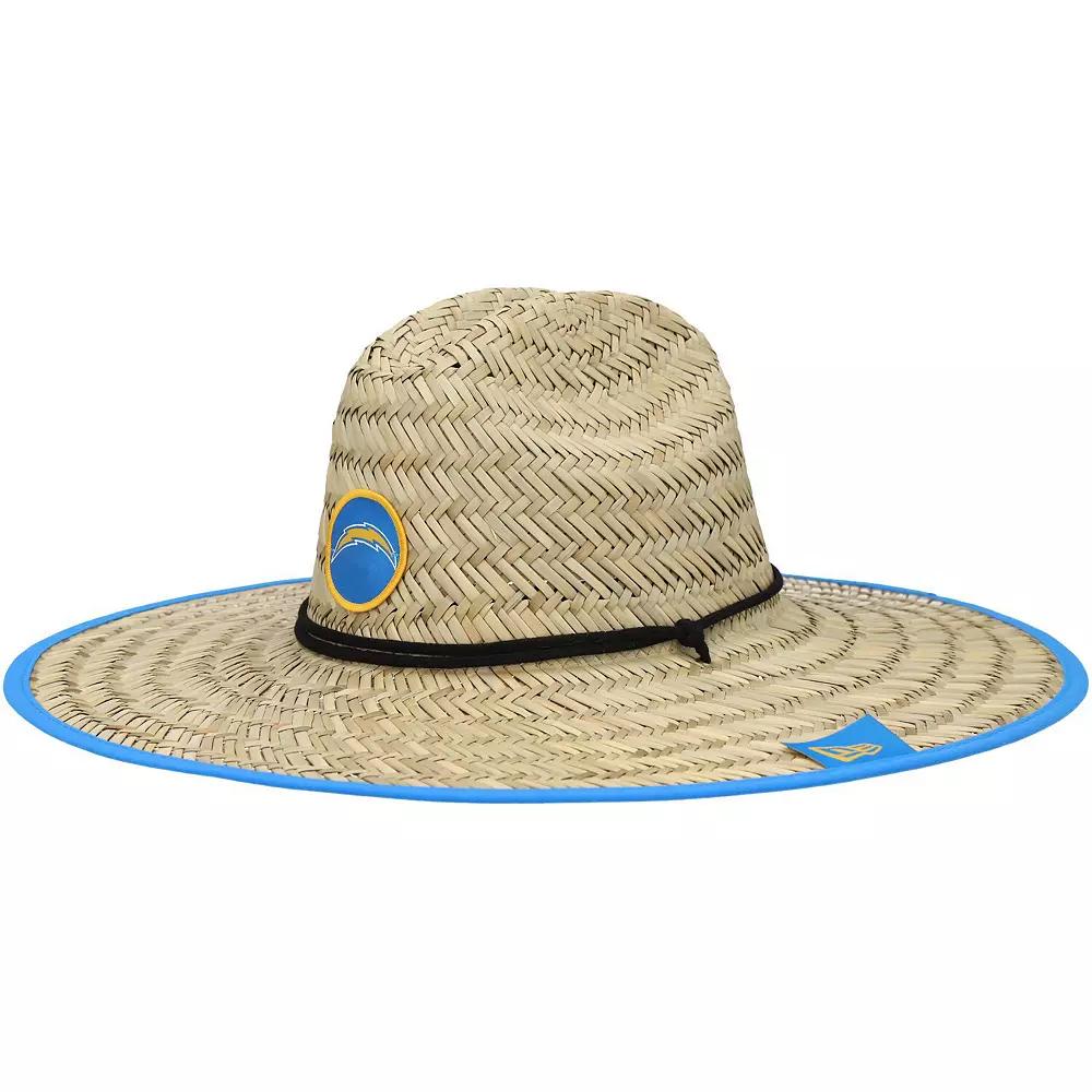 Men's New Era Natural Los Angeles Chargers 2021 NFL Training Camp Official Straw Lifeguard Hat, Beige Product Image