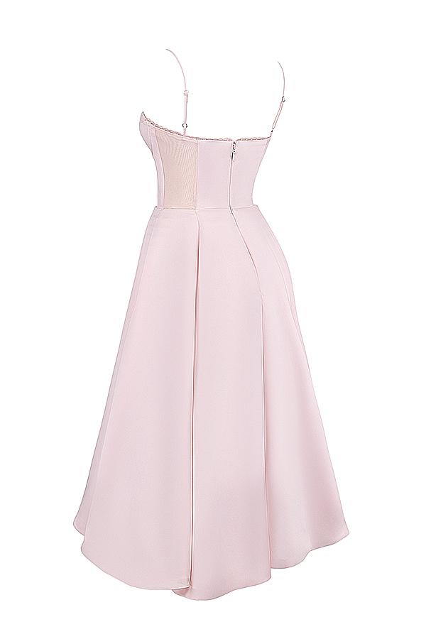 Mademoiselle  ballerina pink midi dress Product Image