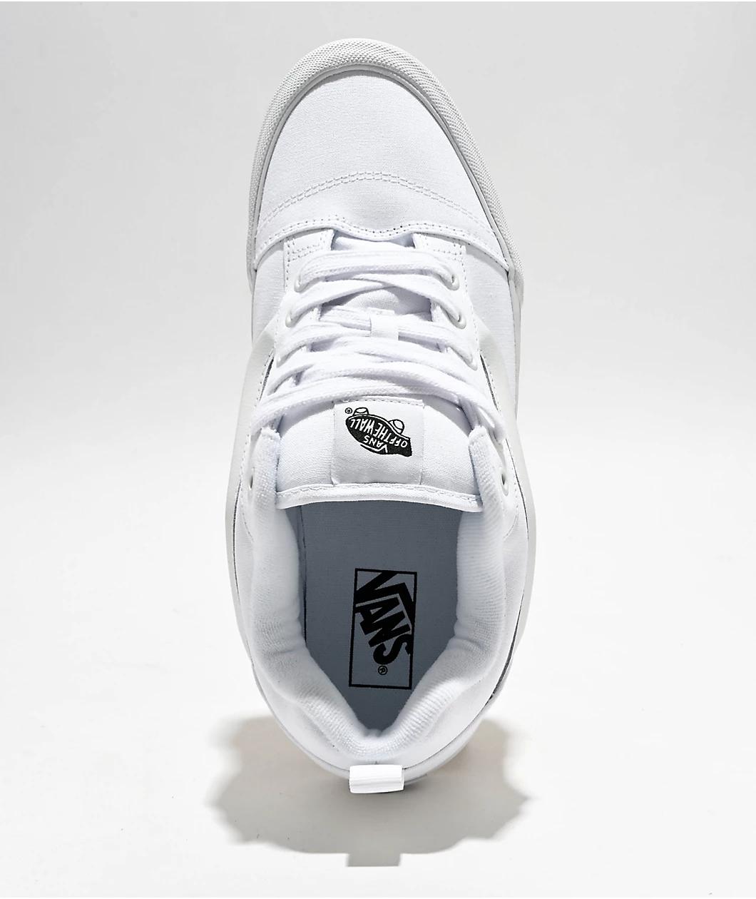 Vans Knu Skool True White Skate Shoes Product Image