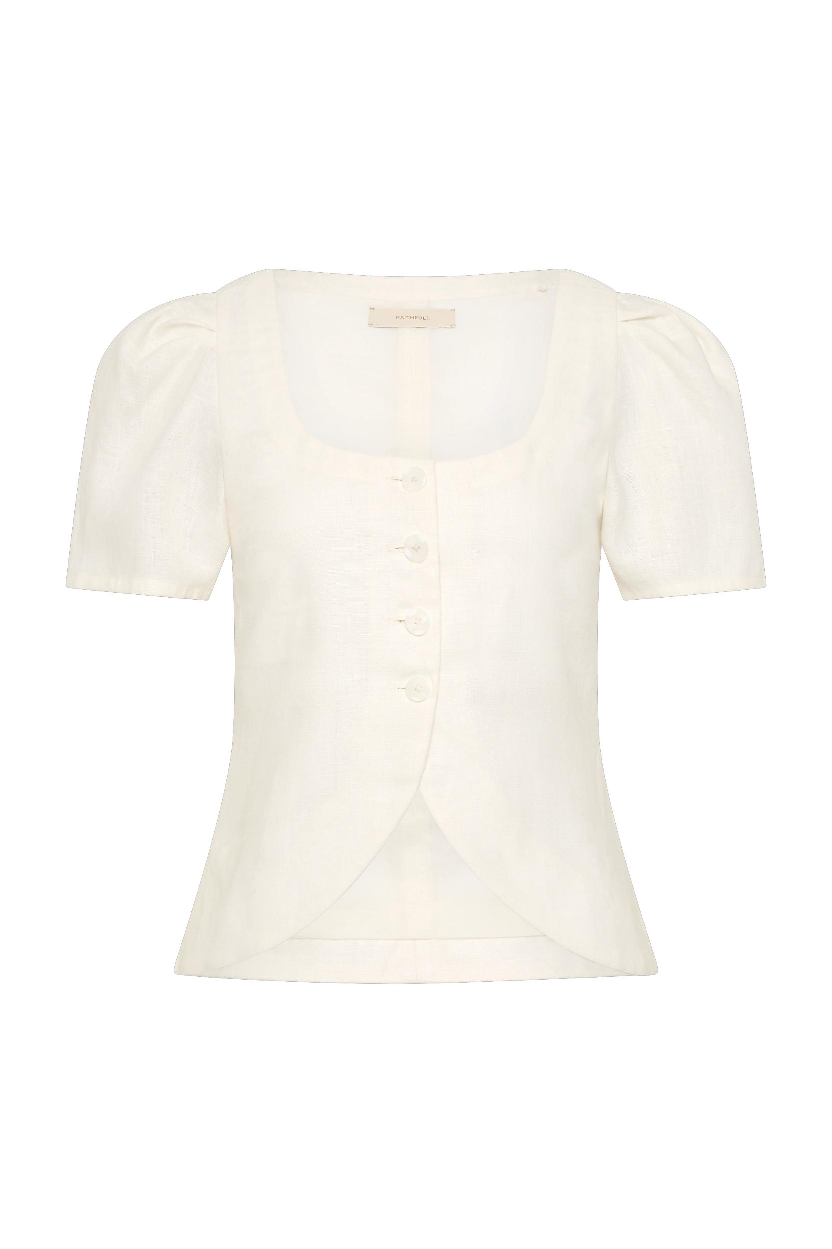 Claudine Pant White - Final Sale Product Image