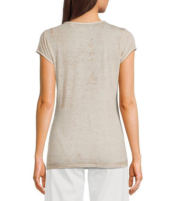 Guess Bling Boots Burnout Short Sleeve T-Shirt Product Image