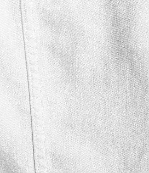 Lilly Pulitzer Seaspray Point Collar Long Sleeve Button Down Denim Jacket Product Image