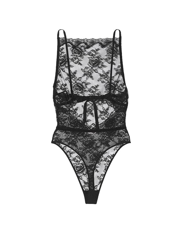 Rose Lace High-Neck Teddy Product Image