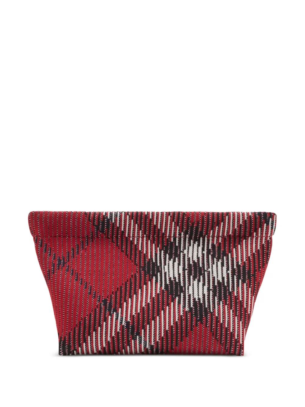 check pattern knit clutch bag  Product Image