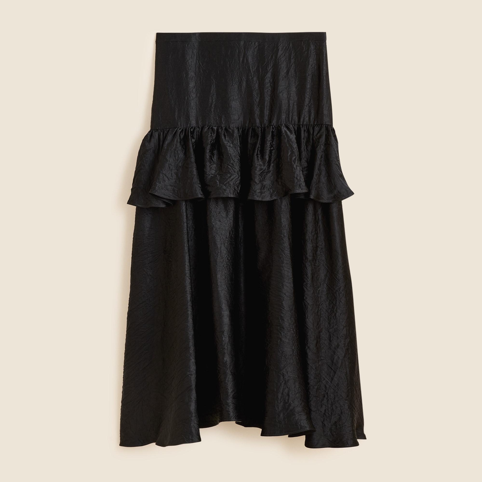 Collection ruffle-tier midi skirt Product Image