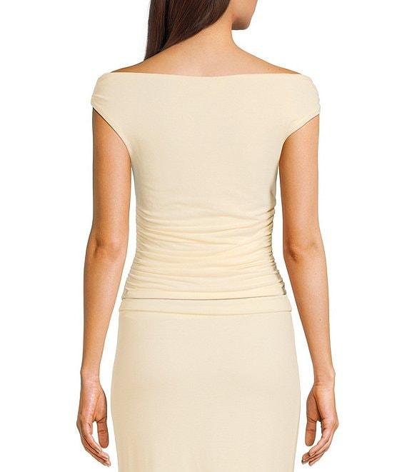 GB Ruched Side Off The Shoulder Top Product Image