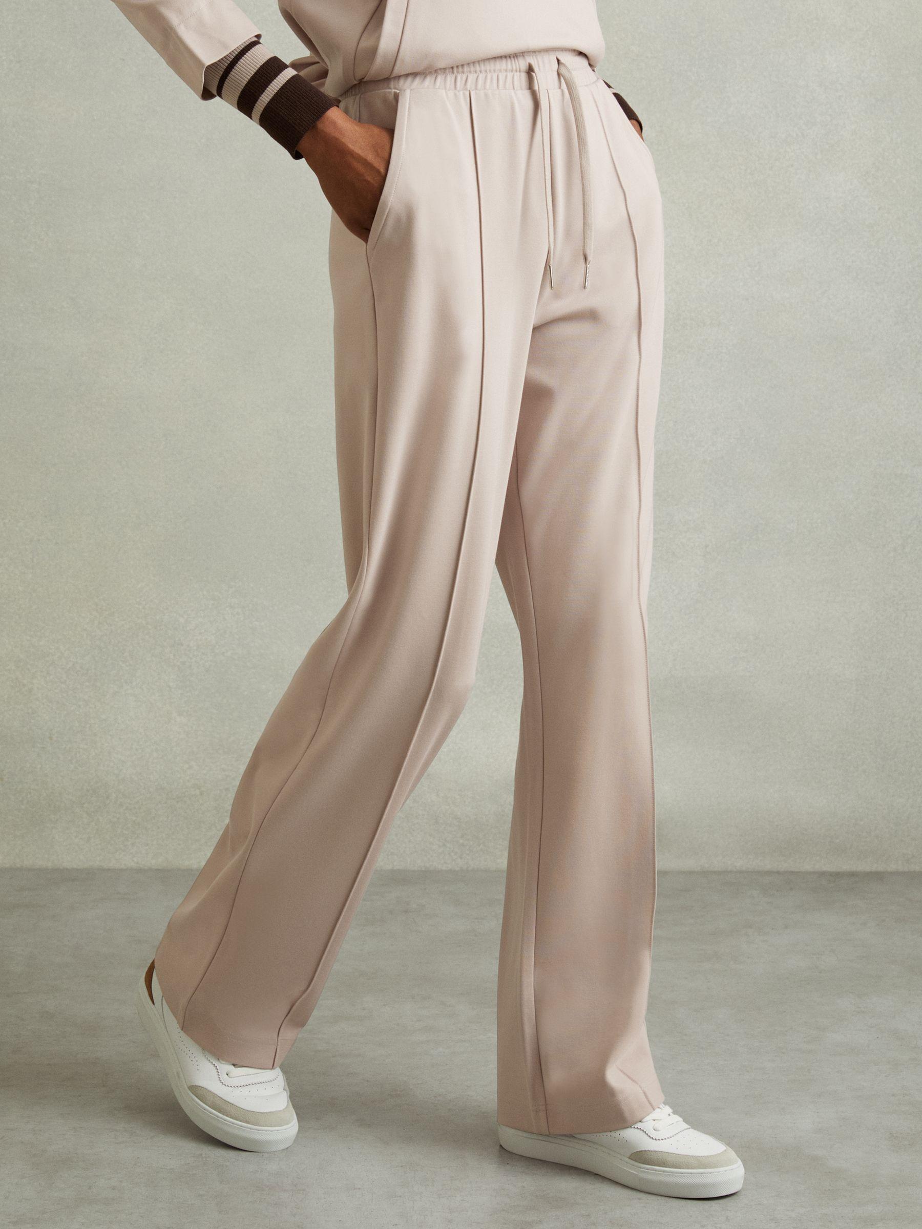 Alexi Stone Drawstring Straight Leg Jersey Joggers Product Image