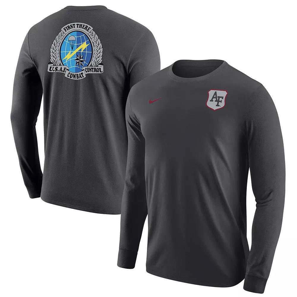 Men's Nike Anthracite Air Force Falcons Special Operations Command Long Sleeve T-Shirt,  Product Image