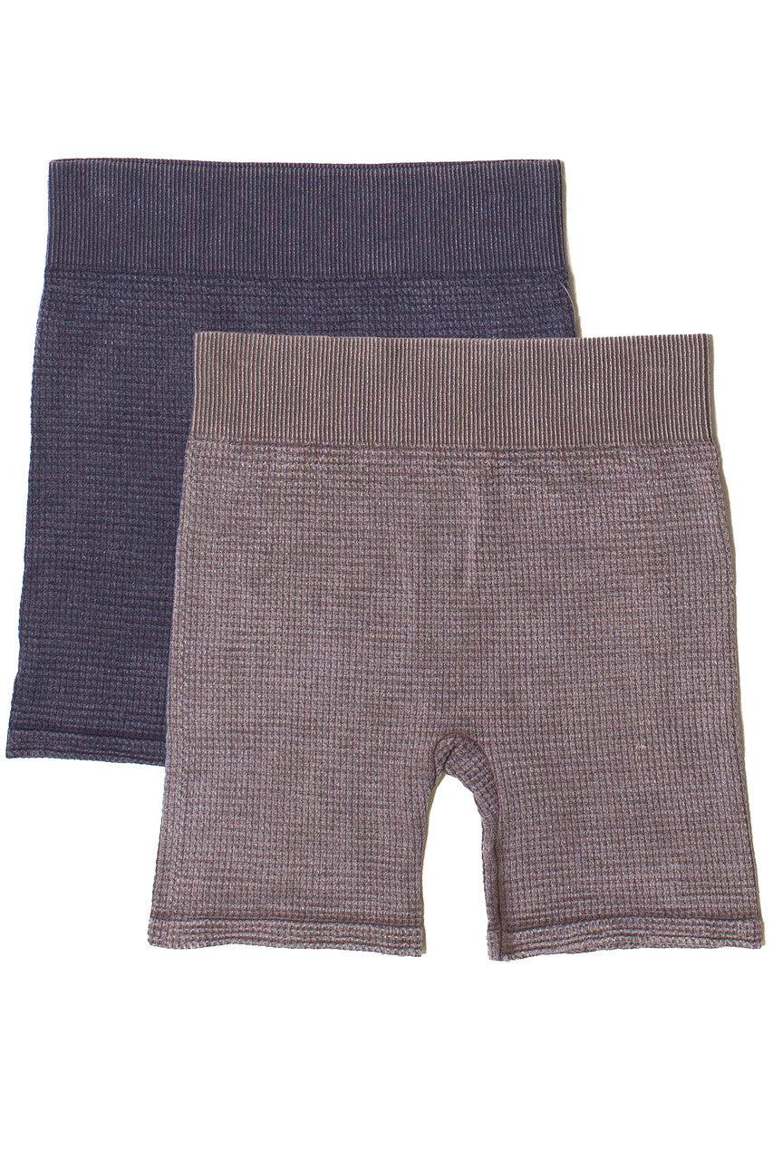 Waffle Knit Seamless Biker Shorts Product Image