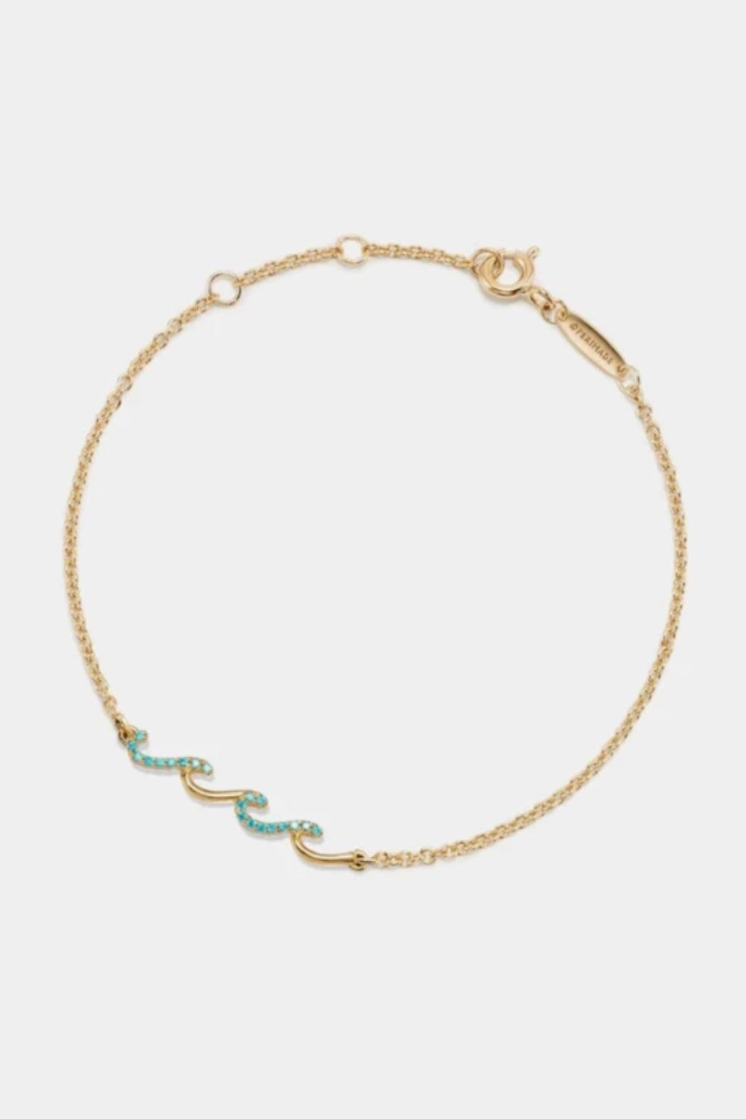 Ocean Wave Sea Beach Charm Anklet Product Image