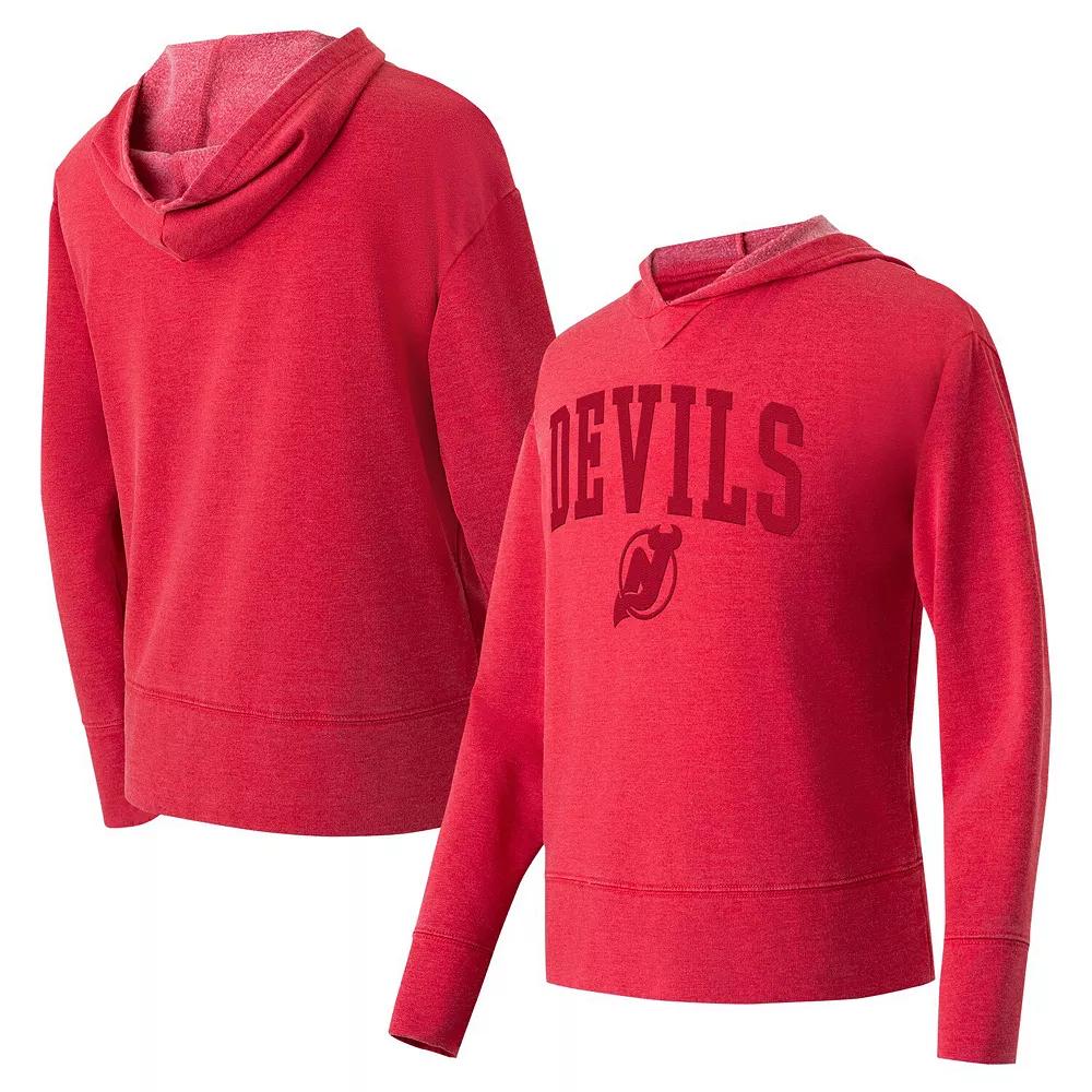 Women's Concepts Sport Red New Jersey Devils Volley Pullover Hoodie,  Product Image