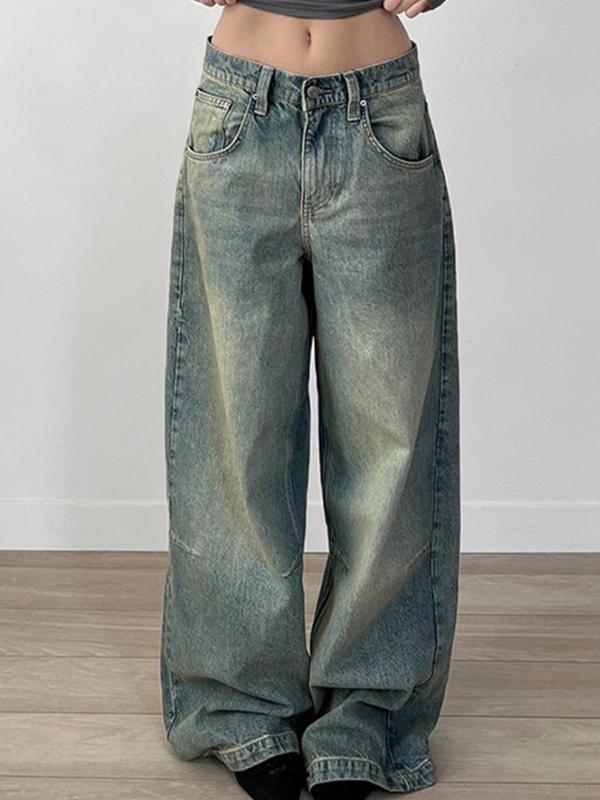 Loose And Thin Solid Colour Boyfriend Jeans Product Image