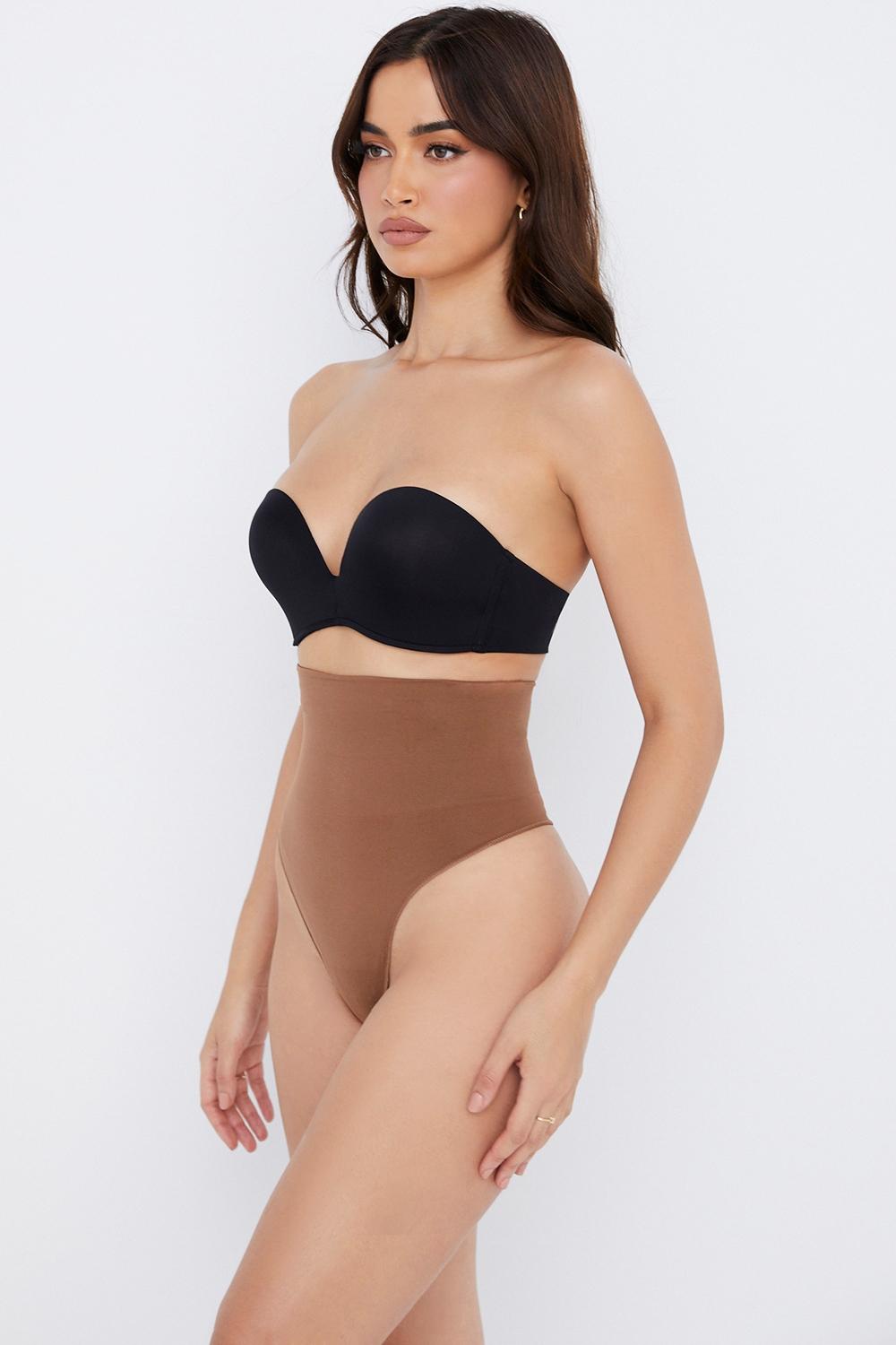  sculpting high waist thong mocha Product Image