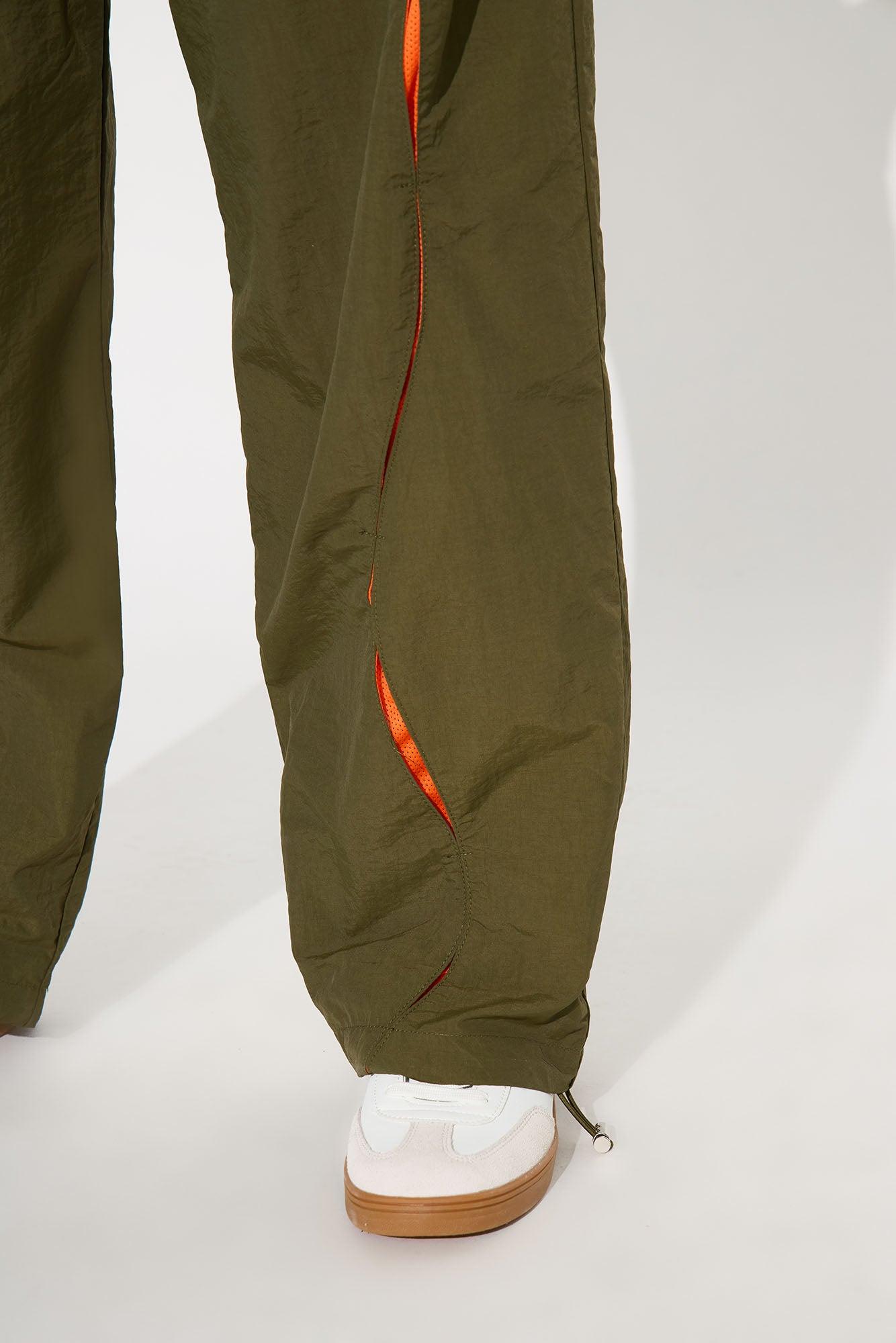 Catch Up To Me Windbreaker Jogger Pant - Olive/combo Female Product Image
