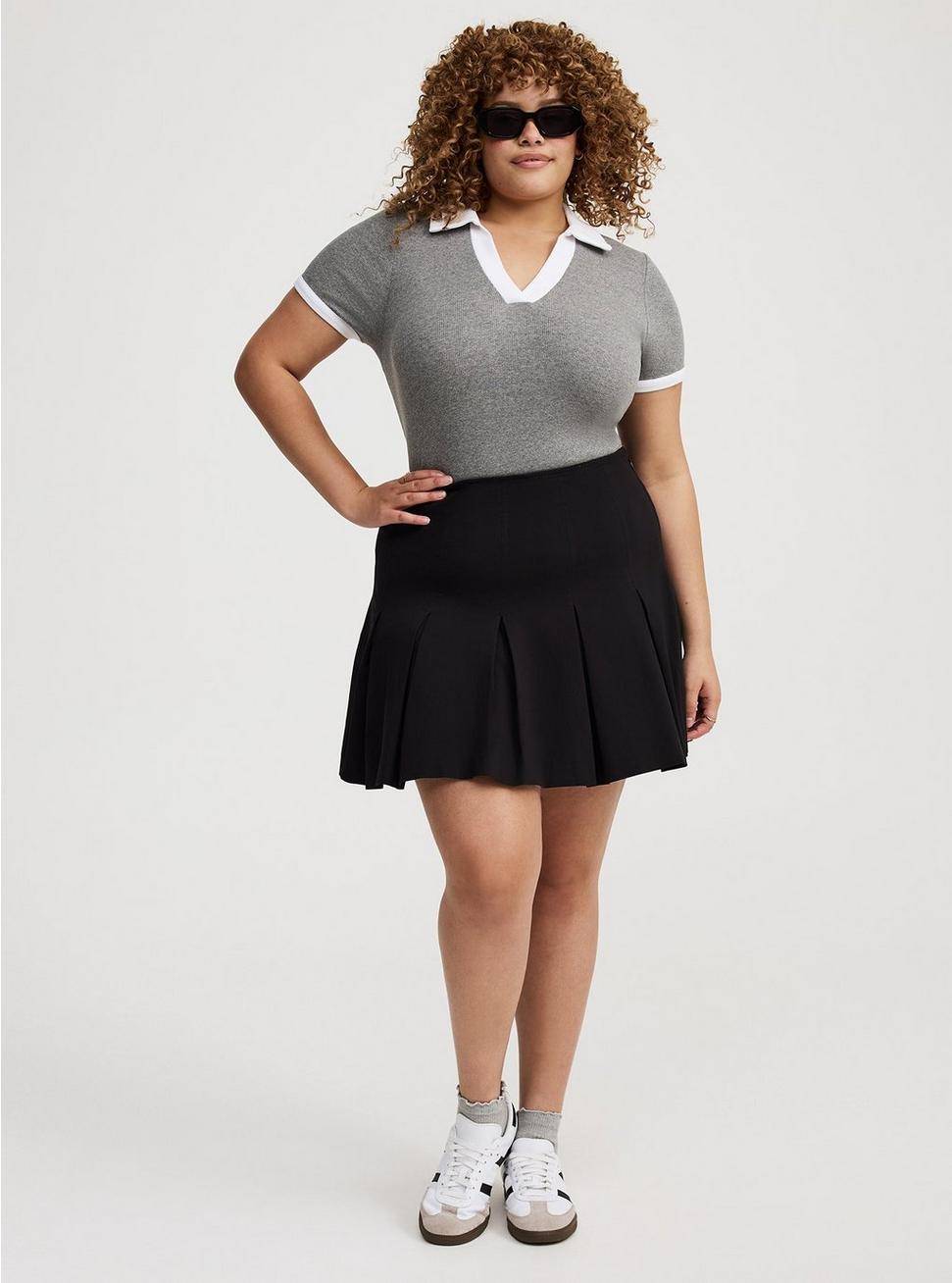 Pleated Mini Skirt Product Image