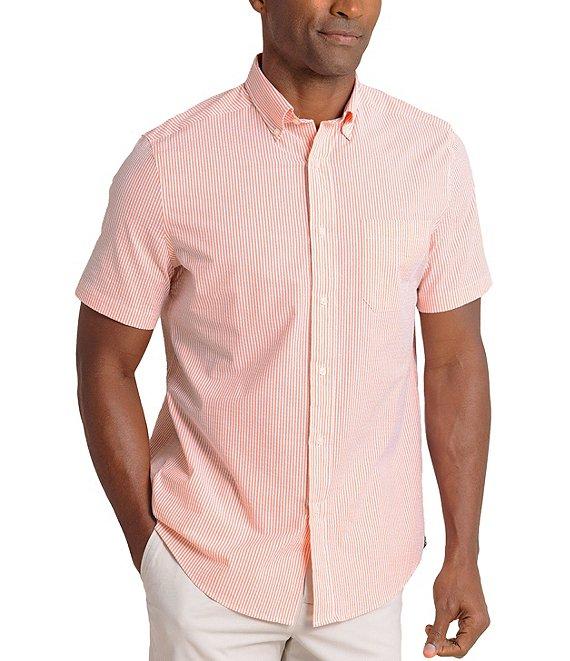 Southern Tide Stretch Stripe Seersucker Follyfield Short Sleeve Woven Shirt Product Image