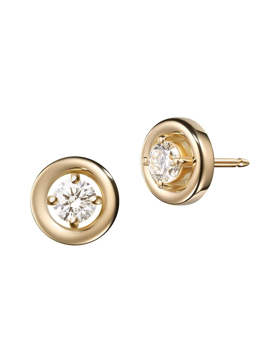Womens Sylvie 18K Yellow Gold & 0.48 TCW Diamond Stud Earrings Product Image
