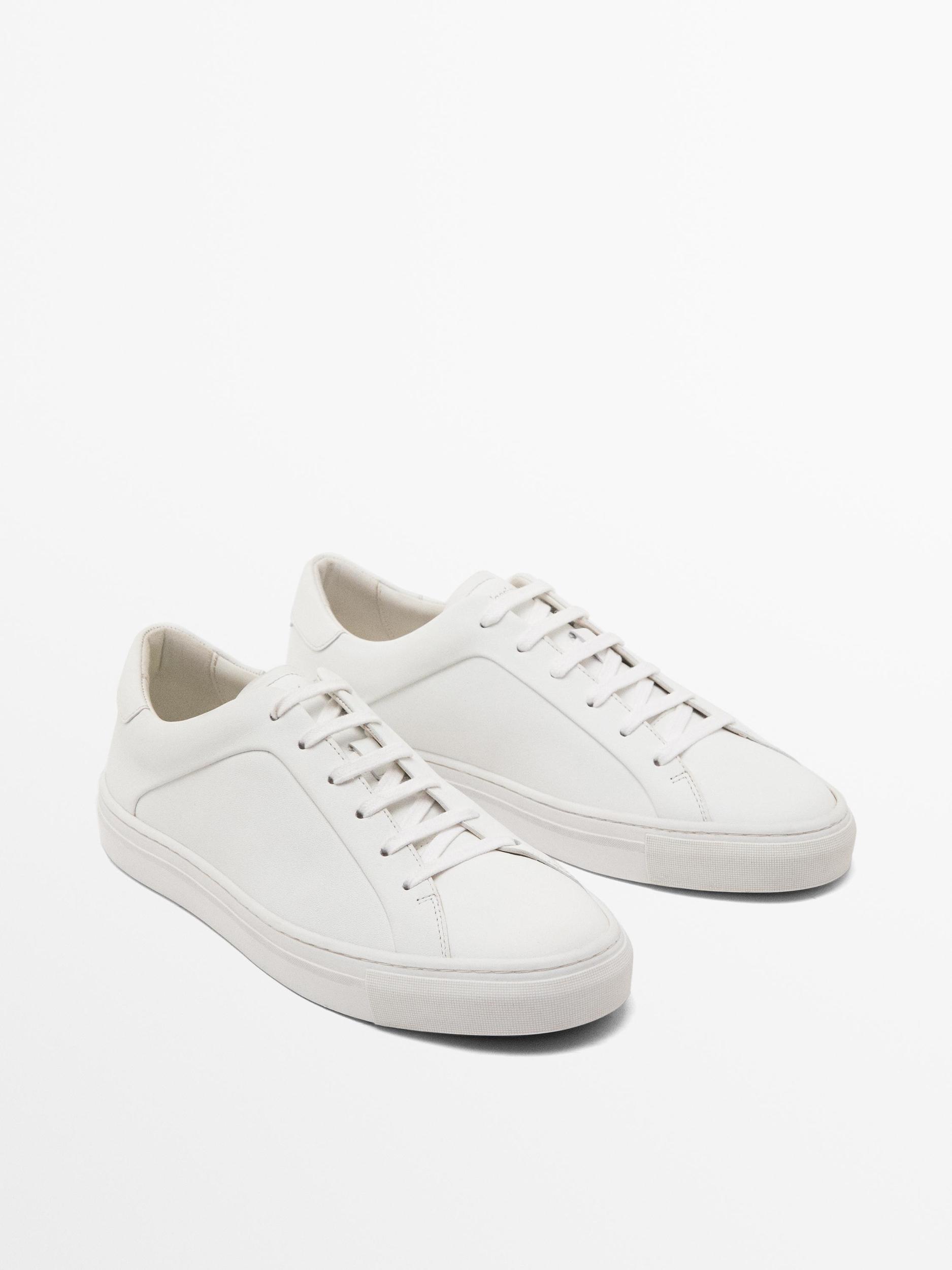 Split suede trainers Product Image