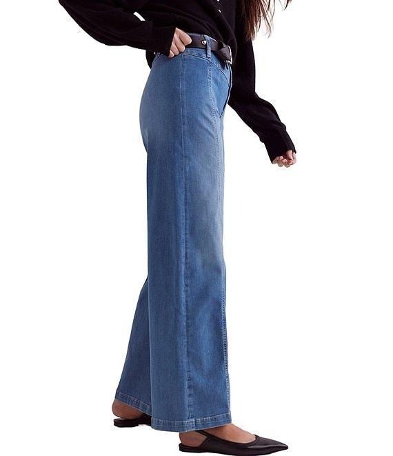 Free People Libre High Rise Wide Leg Stretch Denim Jeans Product Image