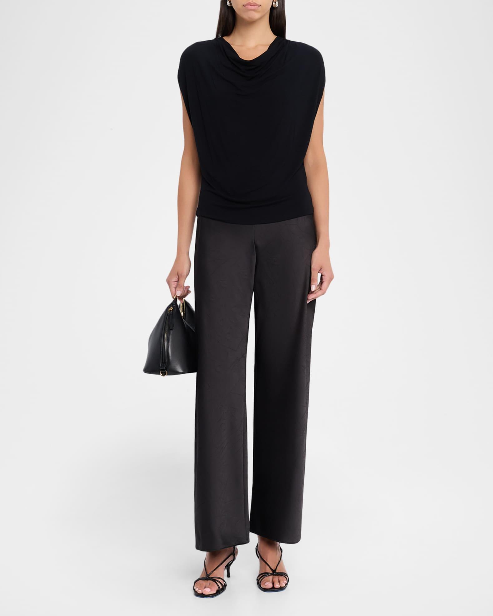 Draped Cowl-Neck Top  Product Image