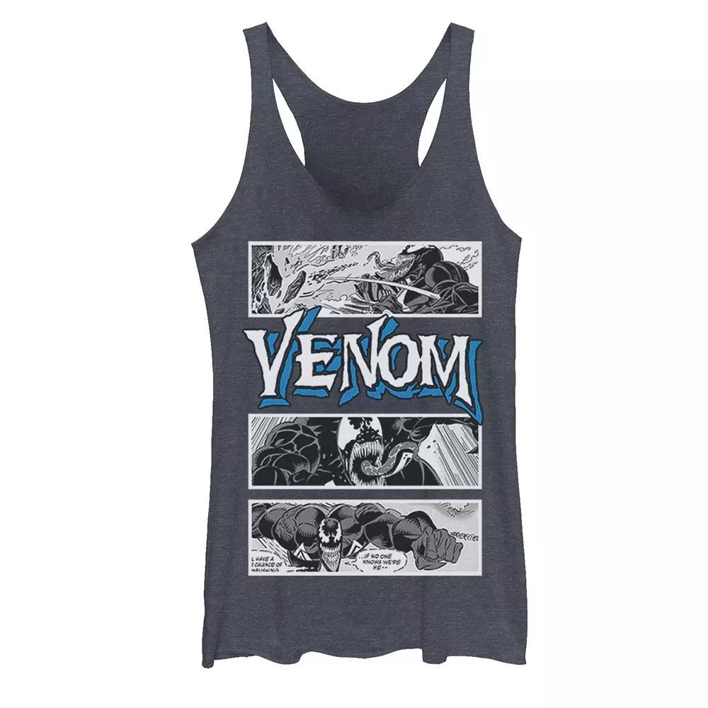 Juniors' Marvel Venom Comic Book Illustrations Panel Graphic Tank Top, Girl's,  Product Image