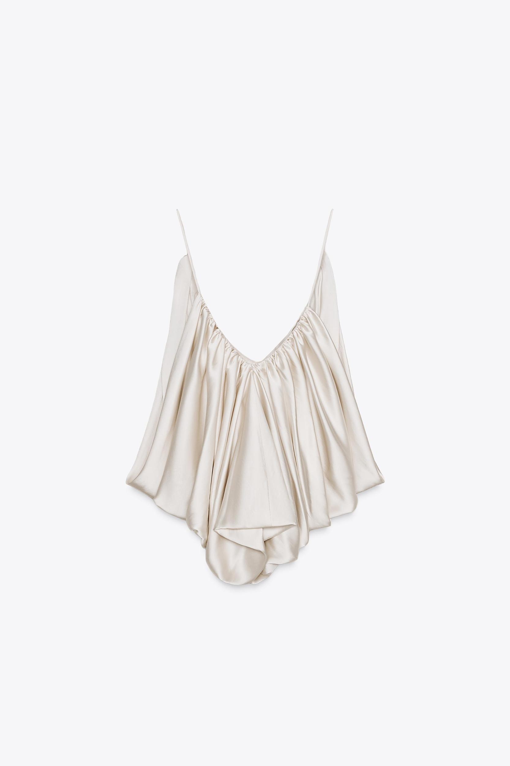 ZW COLLECTION DRAPED SATIN EFFECT TOP Product Image