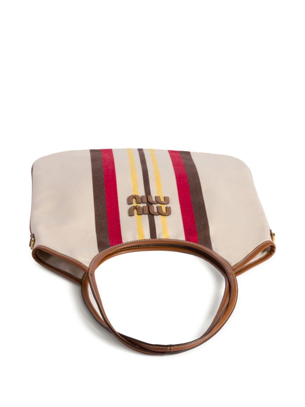 Ivy striped tote bag Product Image