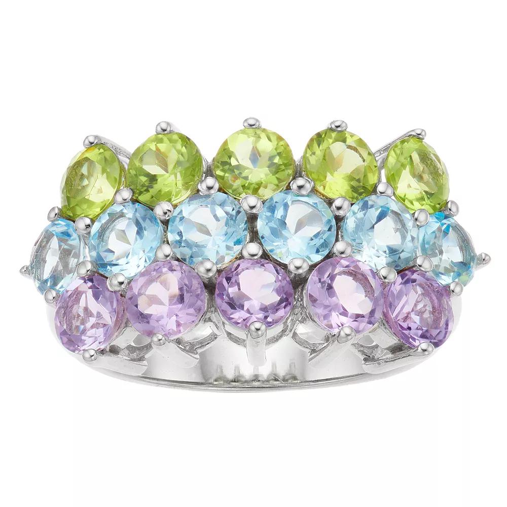 SIRI USA by TJM Sterling Silver Gemstone Ring, Women's, Size: 9, Silvertone Product Image